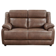 Ellington 3-piece Upholstered Padded Arm Sofa Set Dark Brown - detail 8