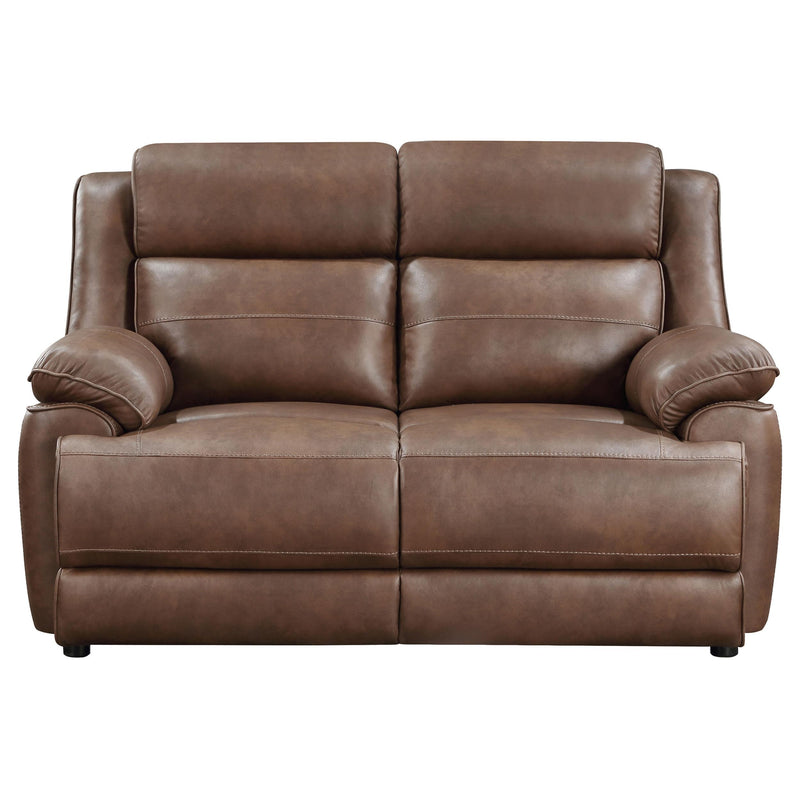 Ellington 3-piece Upholstered Padded Arm Sofa Set Dark Brown - detail 8