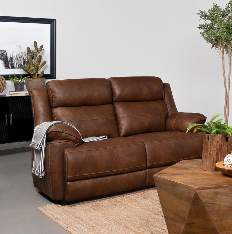 Ellington Upholstered Padded Arm Loveseat