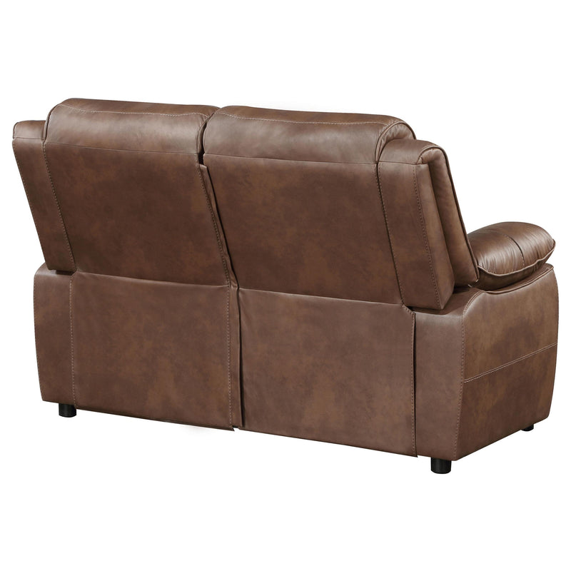 Ellington Upholstered Padded Arm Loveseat