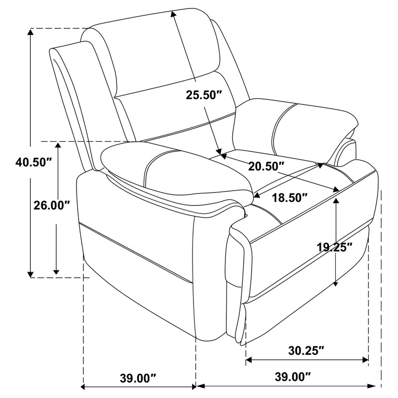 Ellington Upholstered Padded Arm Accent Chair