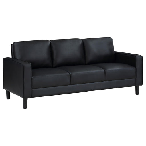 Ruth Upholstered Track Arm Sofa Black - alternate view