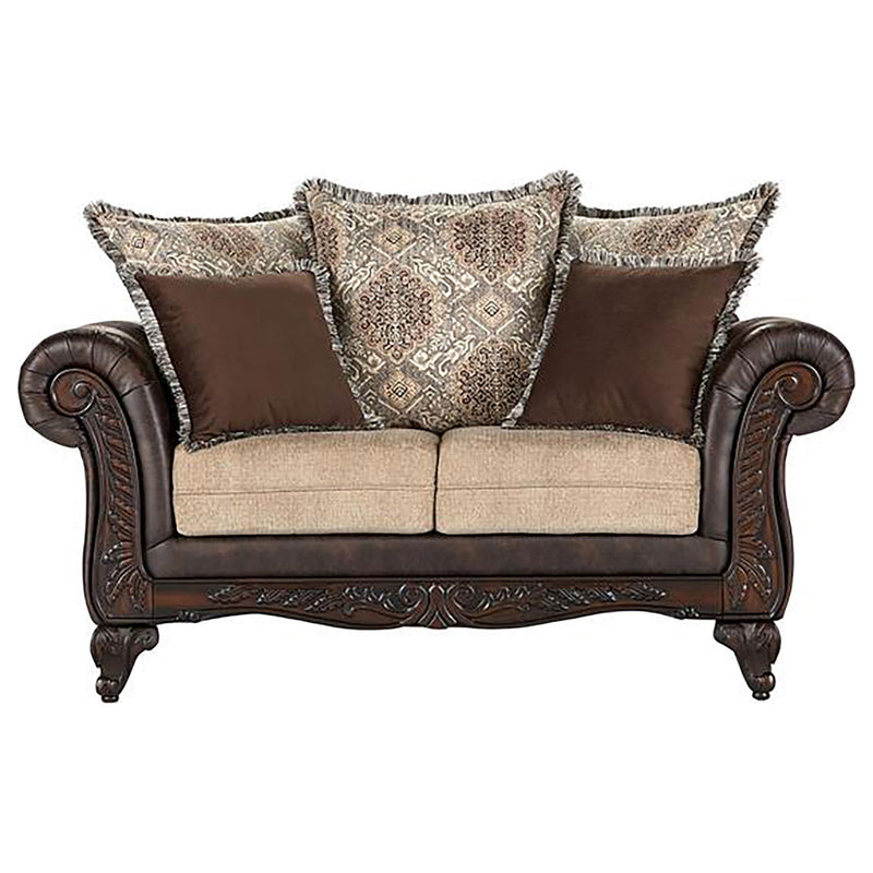 Elmbrook 2-piece Upholstered Rolled Arm Sofa Set