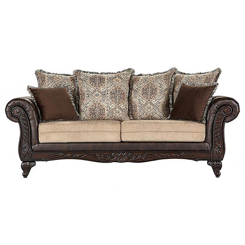 Elmbrook 3-piece Upholstered Rolled Arm Sofa Set