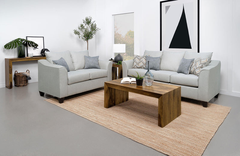 Salizar 2-piece Upholstered Flared Arm Sofa Set
