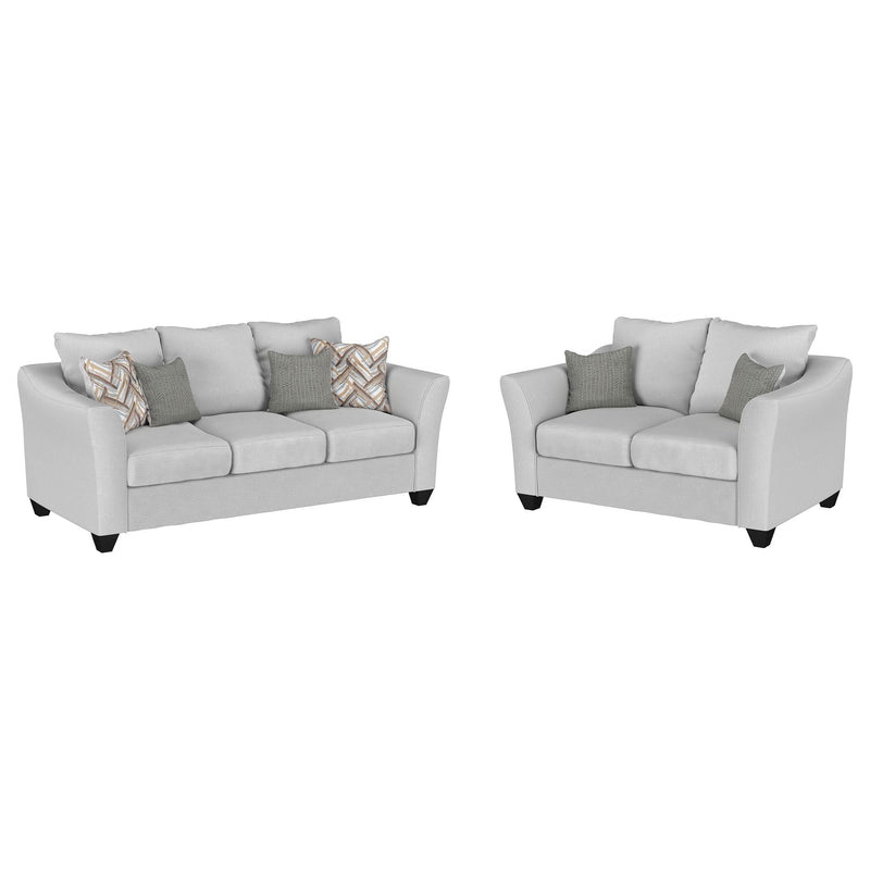 Salizar 2-piece Upholstered Flared Arm Sofa Set