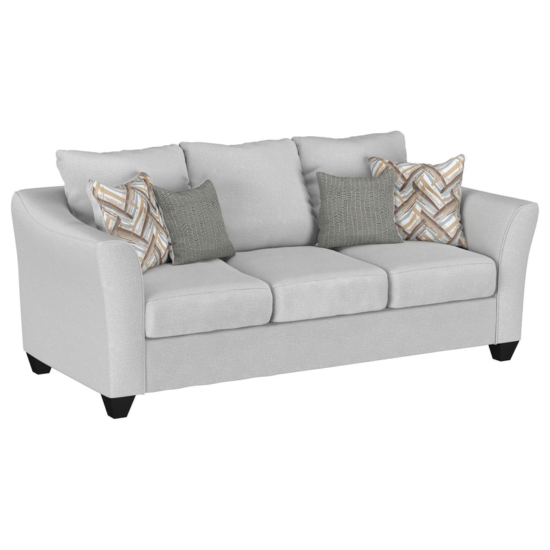 Salizar 3-piece Upholstered Flared Arm Sofa Set Sand - detail 3