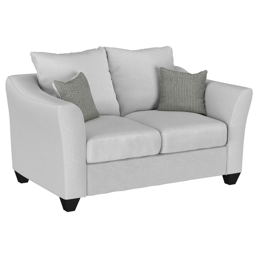 Salizar Upholstered Flared Arm Loveseat Sand - alternate view