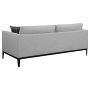 Apperson 3-piece Upholstered Track Arm Sofa Set Light Grey - detail 5