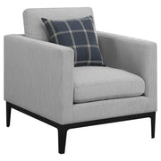 Apperson 3-piece Upholstered Track Arm Sofa Set Light Grey - detail 9