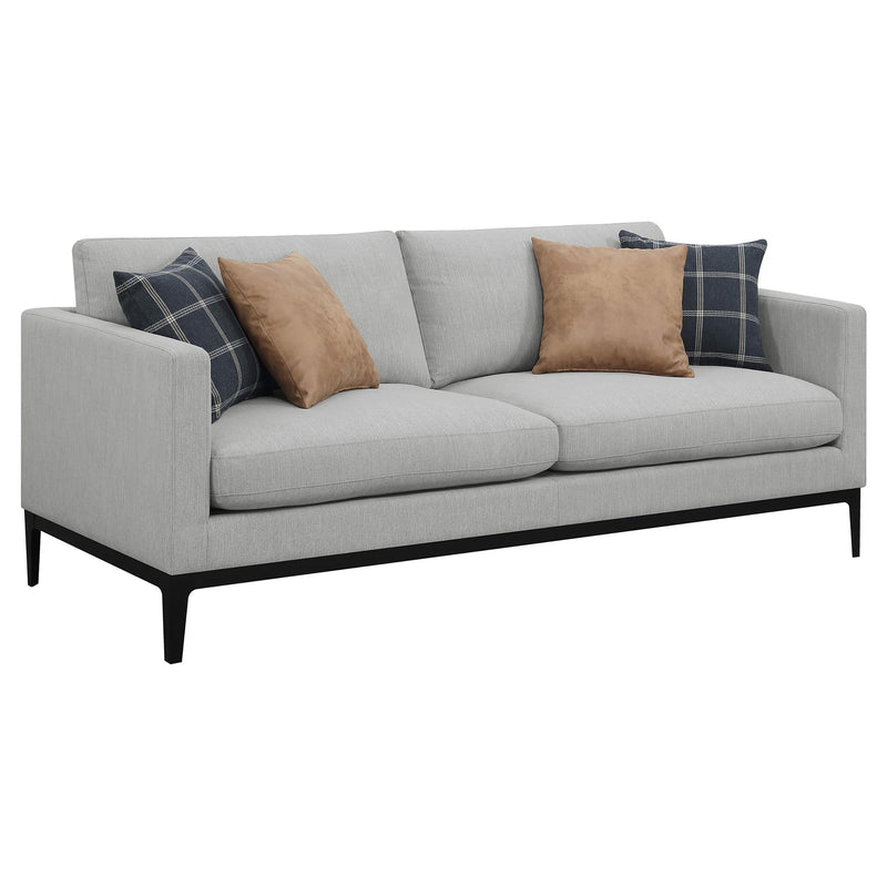 Apperson Upholstered Track Arm Sofa Light Grey - alternate view