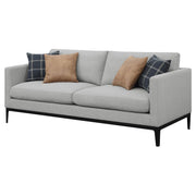 Apperson Upholstered Track Arm Sofa Light Grey - detail 4