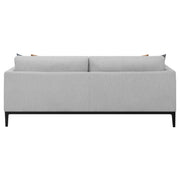 Apperson Upholstered Track Arm Sofa Light Grey - detail 7
