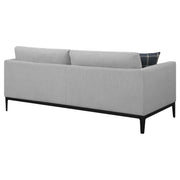 Apperson Upholstered Track Arm Sofa Light Grey - detail 8