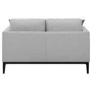 Apperson Upholstered Track Arm Loveseat Light Grey - detail 7
