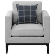 Apperson Upholstered Track Arm Accent Chair Light Grey - detail 3