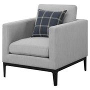 Apperson Upholstered Track Arm Accent Chair Light Grey - detail 4