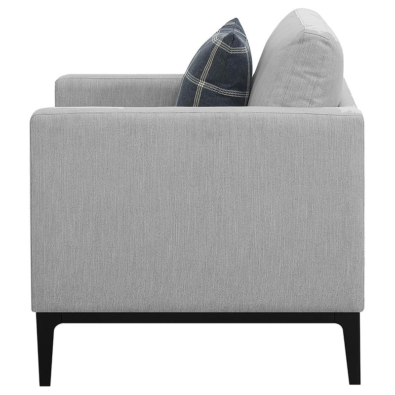 Apperson Upholstered Track Arm Accent Chair Light Grey - detail 5