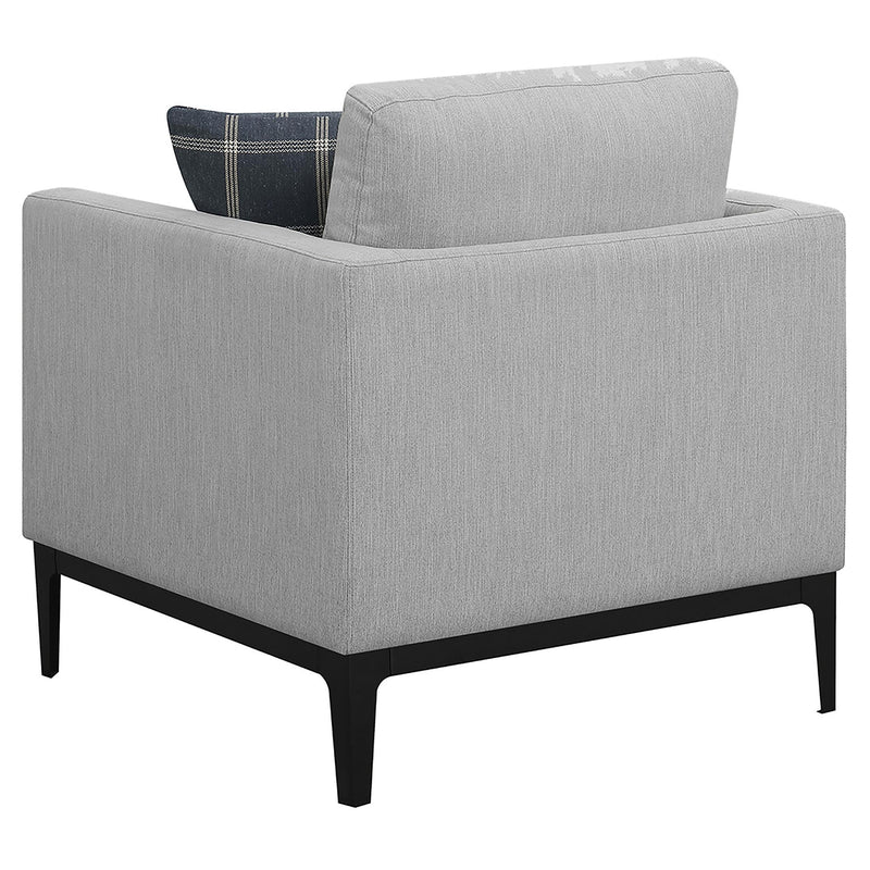 Apperson Upholstered Track Arm Accent Chair Light Grey - detail 6
