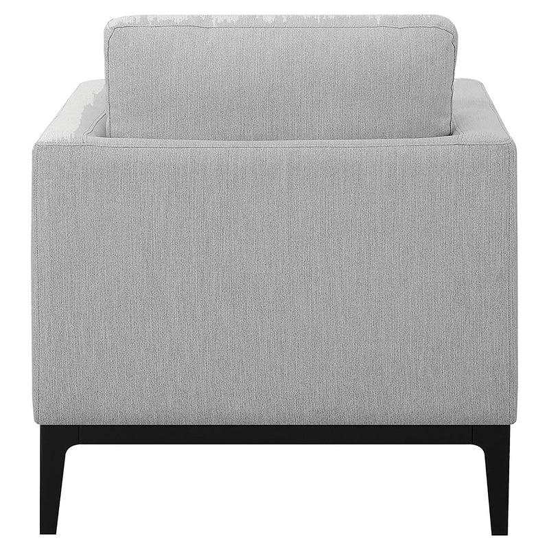 Apperson Upholstered Track Arm Accent Chair Light Grey - detail 7