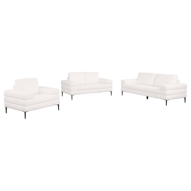 Jessel 3-piece Chenille Upholstered Sofa Set