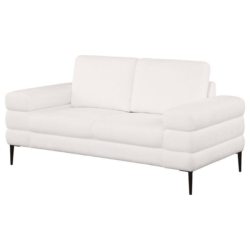 Jessel Chenille Upholstered Track Arm Loveseat