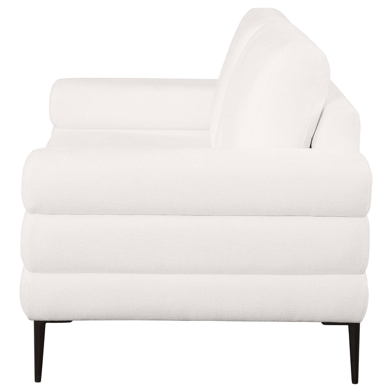 Jessel Chenille Upholstered Track Arm Loveseat
