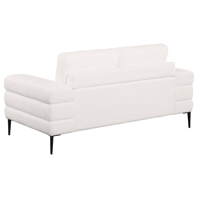 Jessel Chenille Upholstered Track Arm Loveseat