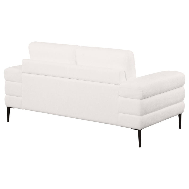 Jessel Chenille Upholstered Track Arm Loveseat