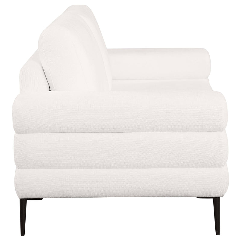 Jessel Chenille Upholstered Track Arm Loveseat