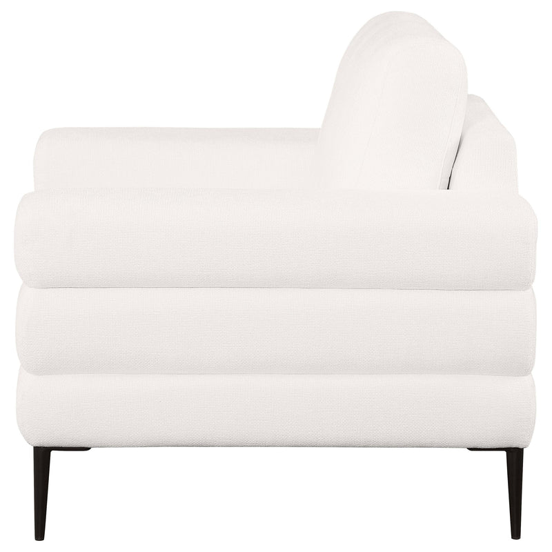 Jessel Chenille Upholstered Track Arm Chair