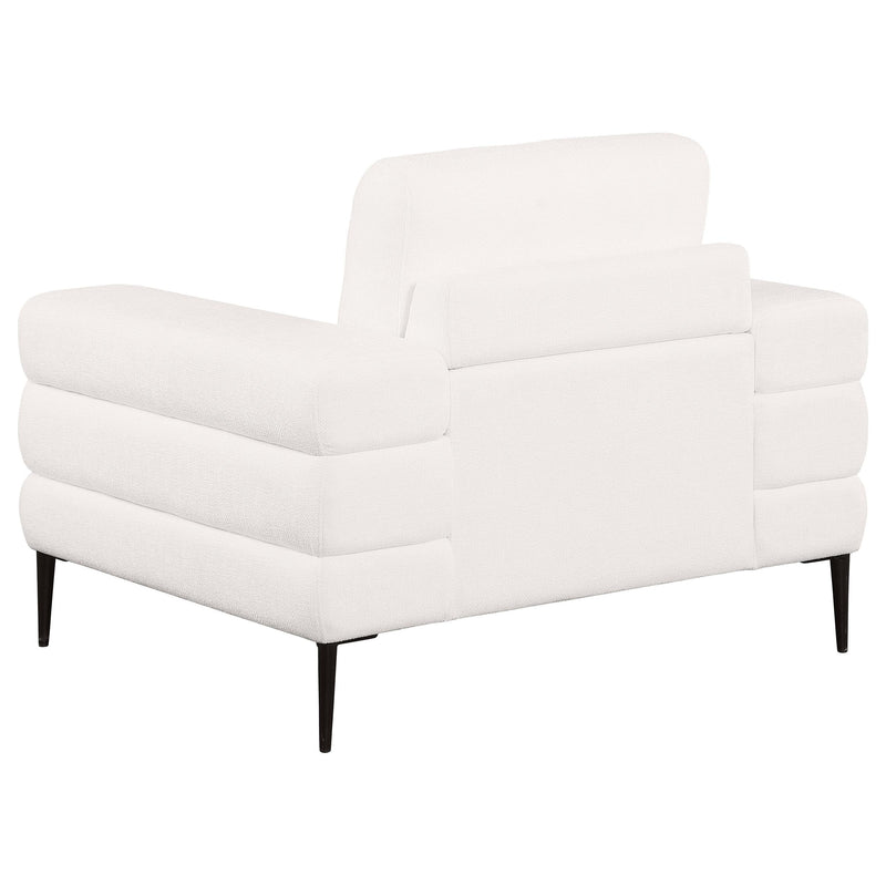 Jessel Chenille Upholstered Track Arm Chair