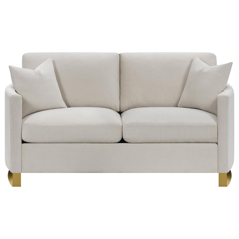 Corliss 3-piece Upholstered Arched Arm Sofa Set Beige - detail 7