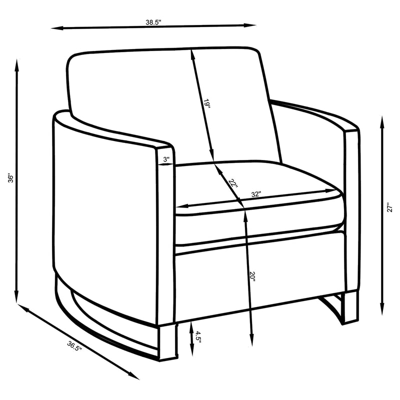 Corliss 3-piece Upholstered Arched Arm Sofa Set