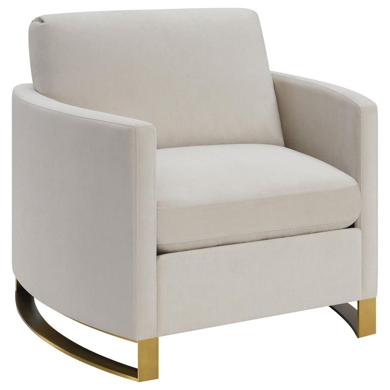 Corliss Upholstered Curved Track Arm Chair