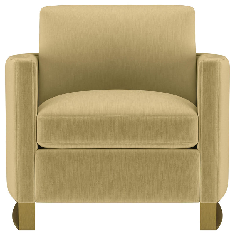 Corliss Upholstered Curved Track Arm Chair