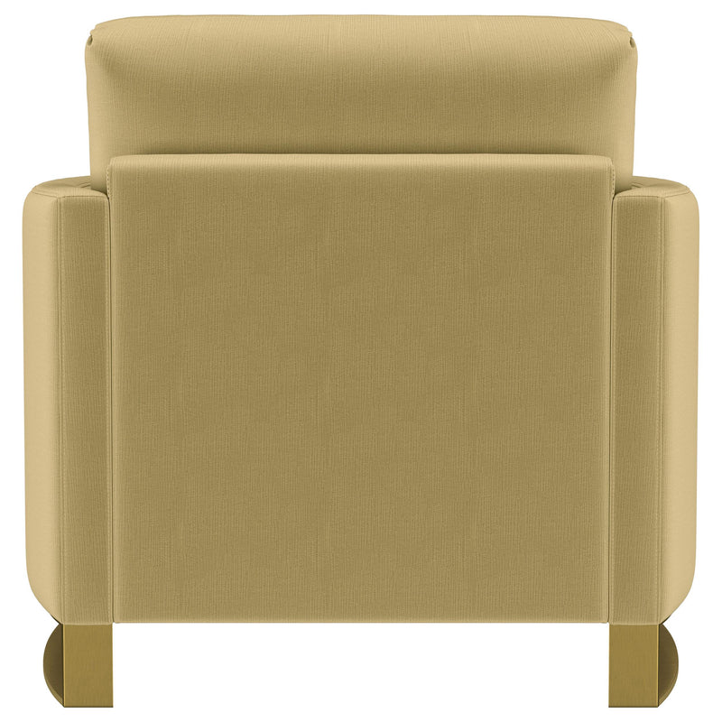 Corliss Upholstered Curved Track Arm Chair