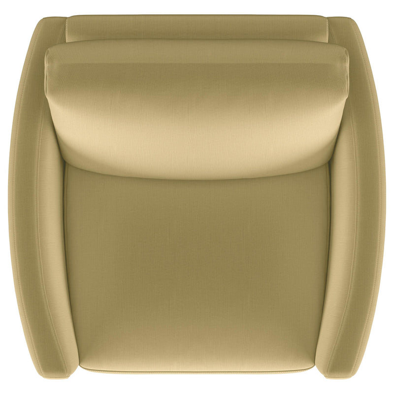 Corliss Upholstered Curved Track Arm Chair