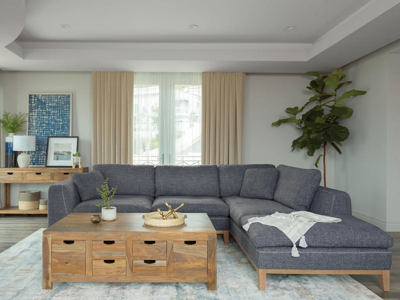 Persia Upholstered Track Arm Sectional Sofa