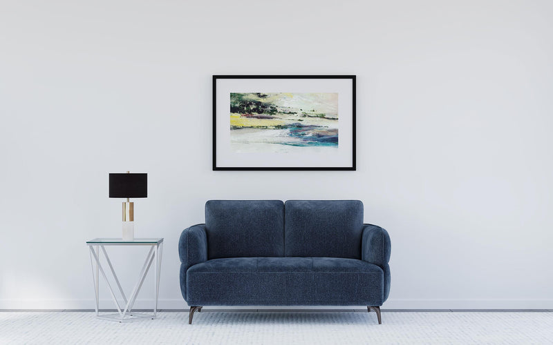 Lively Chenille Upholstered Modern Track Arm Loveseat