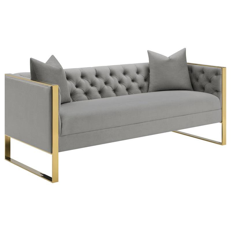 Eastbrook Velvet Upholstered Tufted Sofa