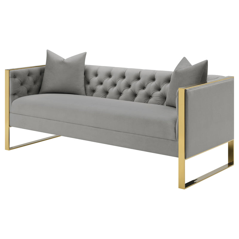 Eastbrook Velvet Upholstered Tufted Sofa