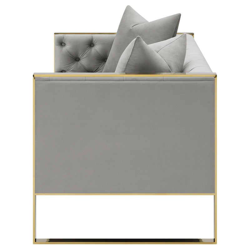 Eastbrook Velvet Upholstered Tufted Loveseat