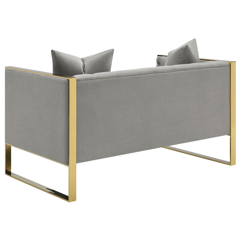 Eastbrook Velvet Upholstered Tufted Loveseat