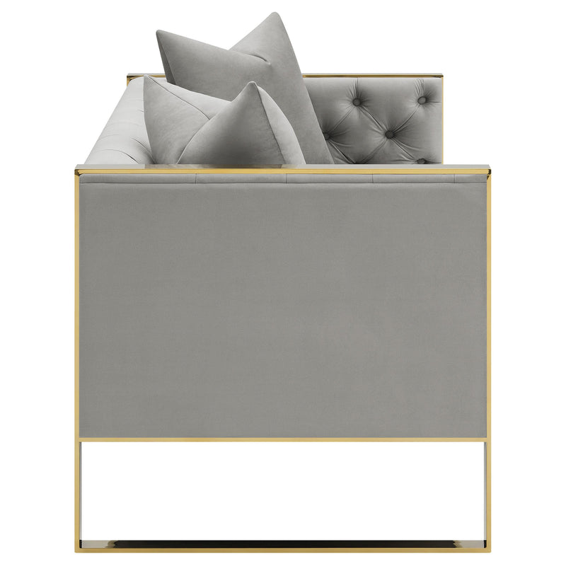 Eastbrook Velvet Upholstered Tufted Loveseat