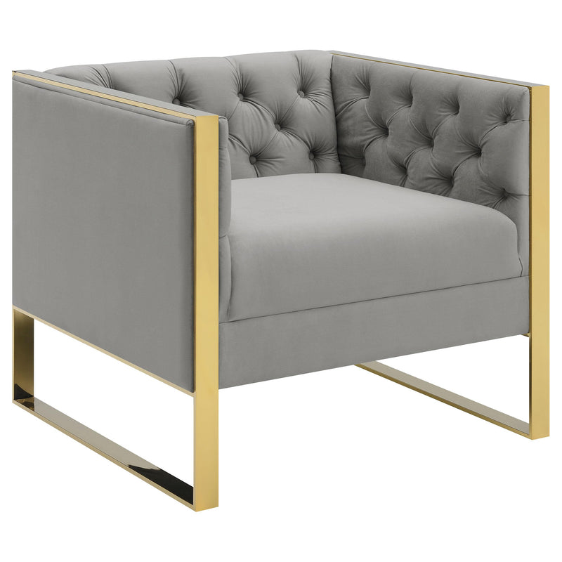 Eastbrook Velvet Upholstered Tufted Accent Chair