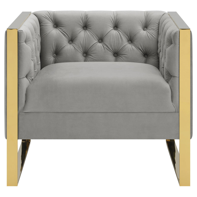 Eastbrook Velvet Upholstered Tufted Accent Chair