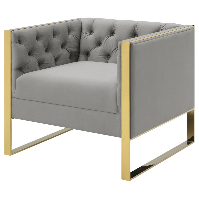 Eastbrook Velvet Upholstered Tufted Accent Chair