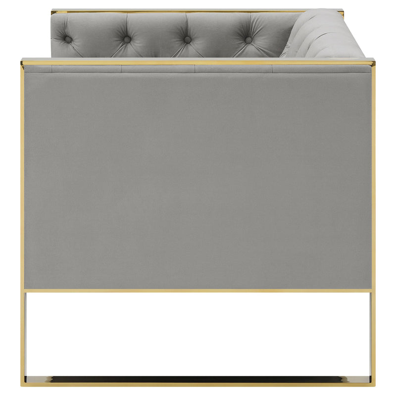 Eastbrook Velvet Upholstered Tufted Accent Chair