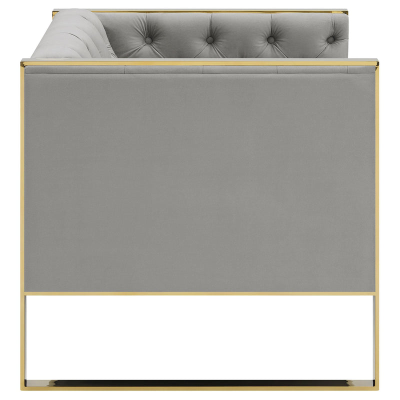 Eastbrook Velvet Upholstered Tufted Accent Chair